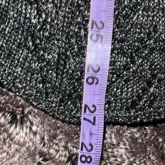 Reitmans metallic charcoal long sleeve  sweater blouse Sz SP - Picture 6 of 12